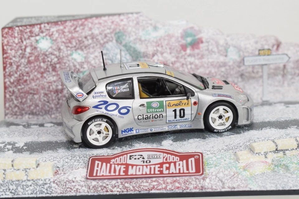 B86 1:43 NOREV 472605 PEUGEOT 206 WRC MONTE CARLO RALLY PANIZZI MIB VERY RARE! - Image 3 of 4