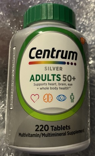 Centrum Silver Adults 50+ Multivitamin/multimineral Tablets - 220 Count 06/26