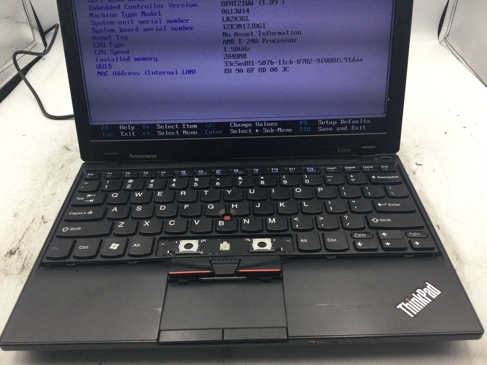 LENOVO THINKPAD X120e - AMD E-240 - 2GB RAM - BOTAS PARA BIOS - LEIA A DESCRIÇÃO-BB - Imagem 3 de 4