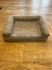 Small dog bed/sofa, grey, used, good condition, washable.
