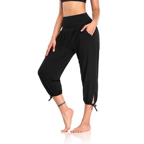 Summer Women's Capri Pants Casual Stretch Cropped Joggers Loose Trousers Fashion - Picture 41 of 44