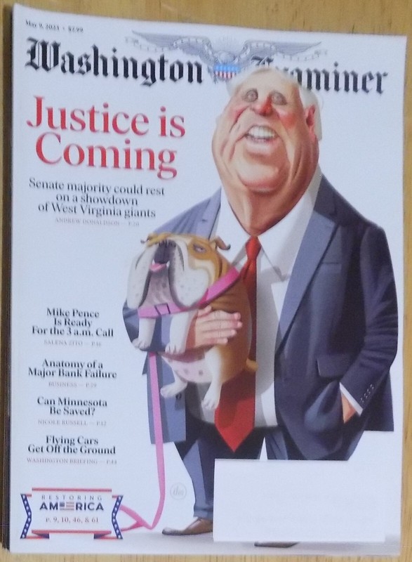 JUSTICE IS COMING - WASHINGTON EXAMINER MAGAZINE (WITH PUZZLE)