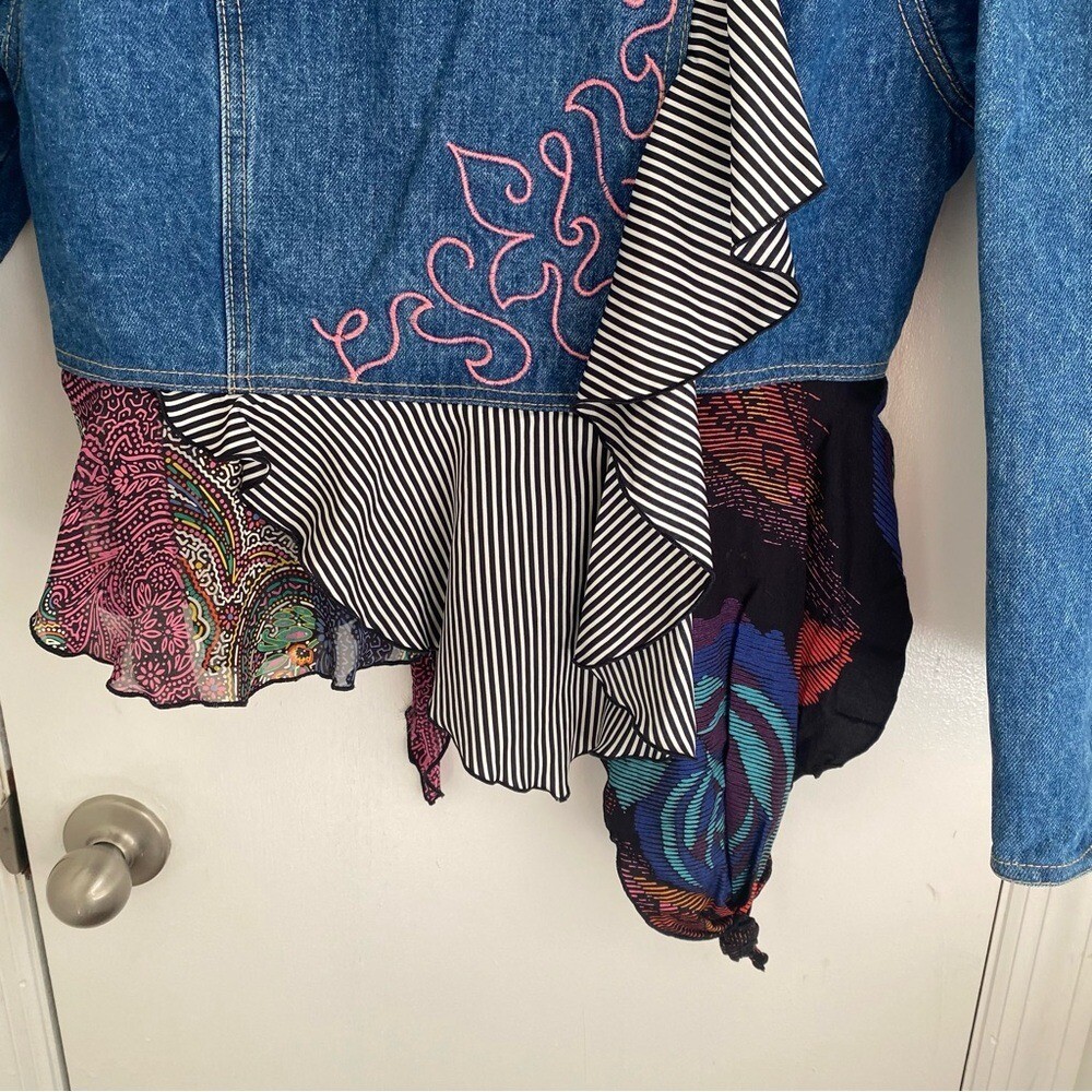 Patchwork Denim Jacket - image 5