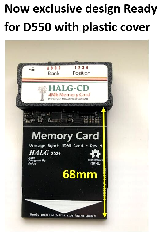 メディスン・カード Roland D550 Memory Card with Original Patches 00-05 + 11 x 256MRAM