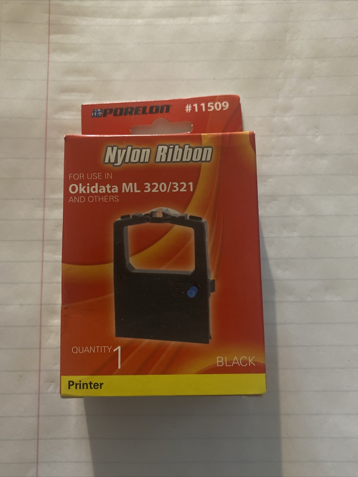 For use in OKIDATA Microline 320 321 Black Nylon Ribbon by Porelon #11509