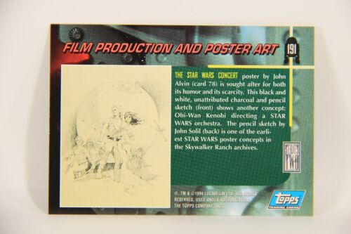 Star Wars Galaxy 1994 Topps Card #191 The Star Wars Concert Artwork ENG L008304 - Picture 2 of 2