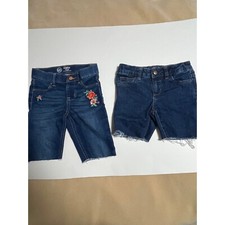 Denim Youth shorts set of 2 cut off style size 6/6x Wonder Nation Brand