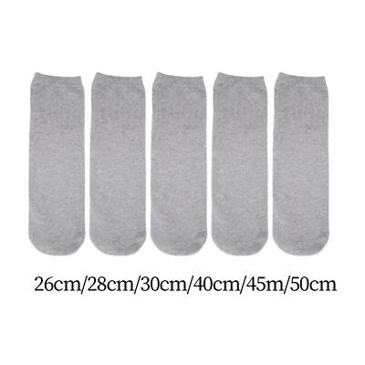 5 Stück Prothesensocken Stretch grau Baumwolle Amputierte Socken für Unisex