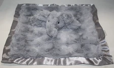 Cloud Island Elephant Gray Swirl Satin Edge Back 14" Baby Security Blanket Lovey