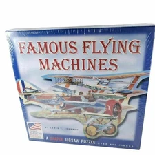 Famous Flying Machines Puzzle Shaped Jigsaw Large Airplane 650 Pieces New Sealed