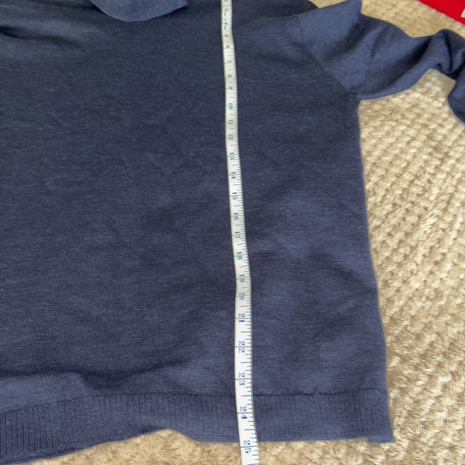 Pendleton  Wool Turtle Neck Sweater Navy Blue Siz… - image 9