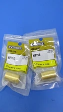 2 Everbilt 1/2" MIP x Close Lead-Free Brass Pipe Nipple Oil Water or Air LFA-835