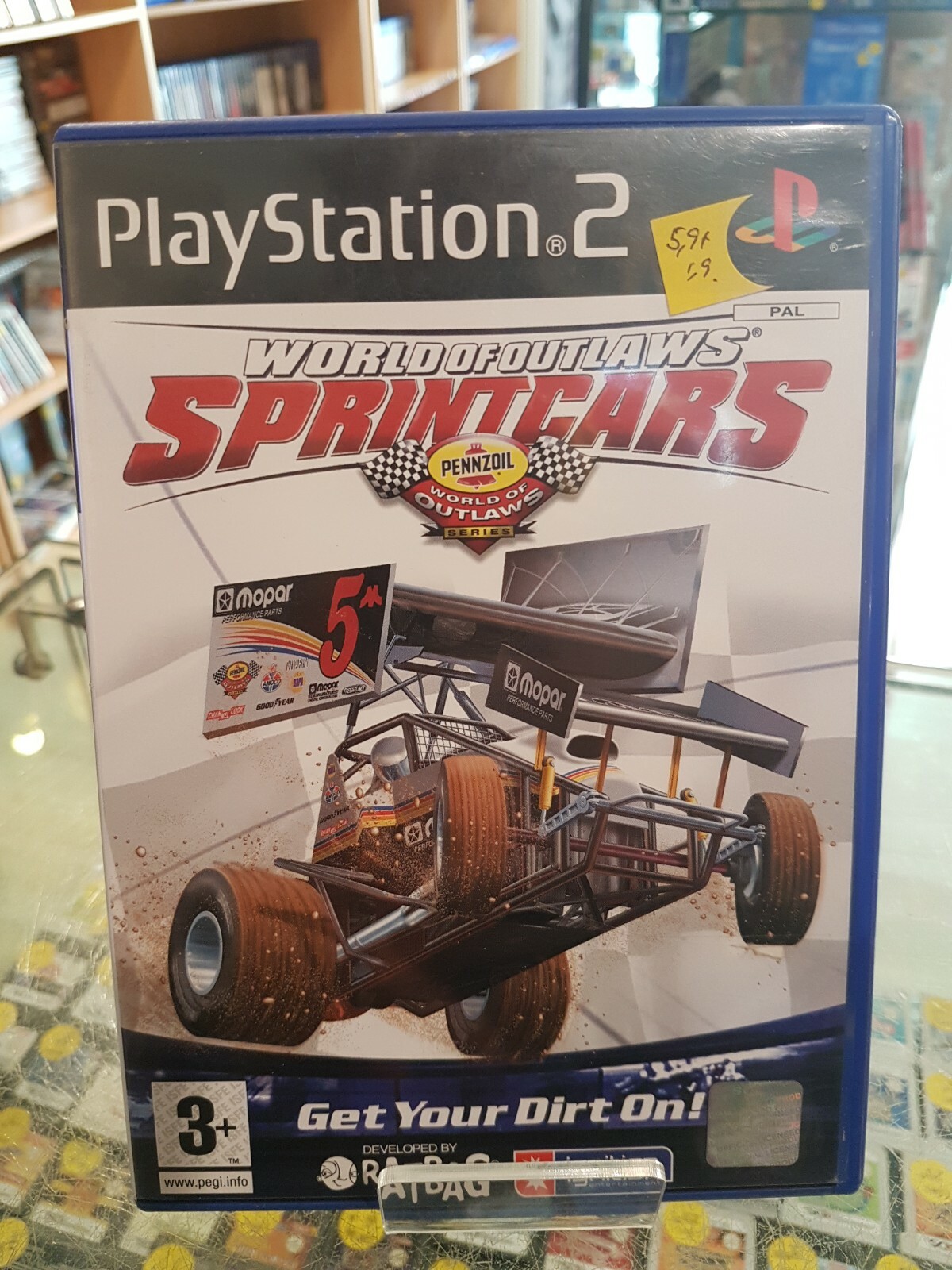 World of Outlaws Sprint Cars 2002 - Jeu PS2. Français ok . Pal .