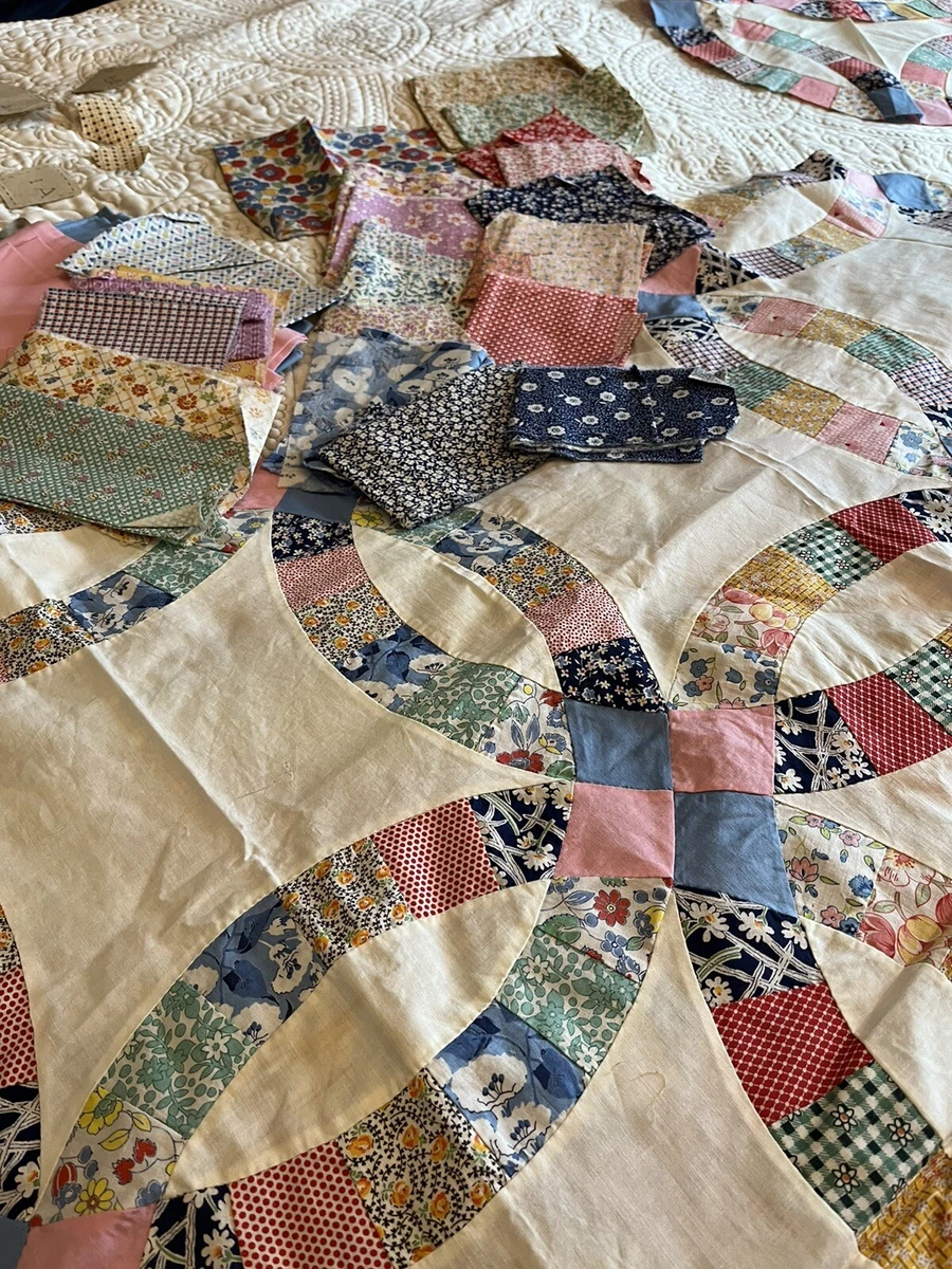 Double wedding ring quilt kit sale