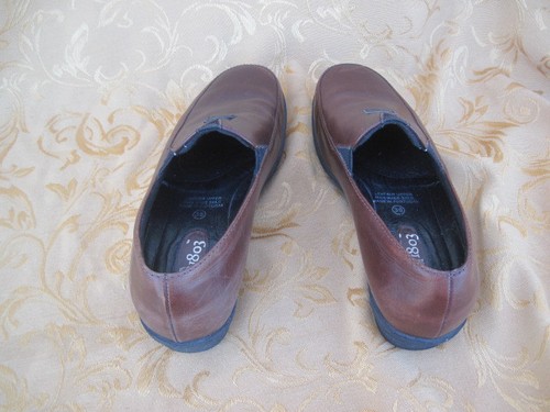 1803 Brown Leather Loafers Portugal Womens Size 38 US 7.5 - 8 Shoes - Picture 5 of 7