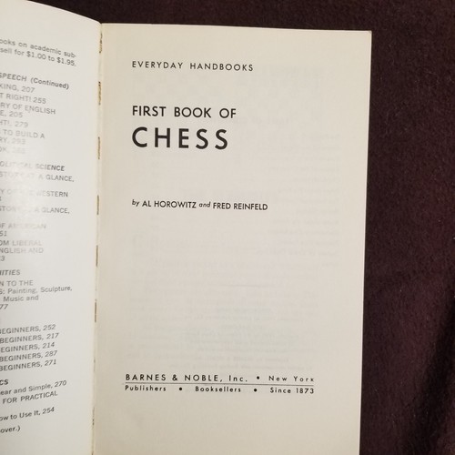 First Book of Chess by Al Horowitz & Fred Reinfeld / Sterling Publishing PB - Picture 3 of 5