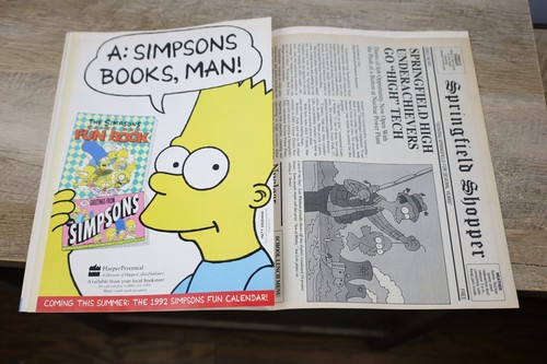 Simpsons Illustrated Premier Issue - Springfield Newspaper Insert - Spring 1991 - Imagen 12 de 17