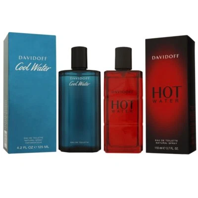 Davidoff Cool Water Man - Men 125 ml Eau de Toilette & Hot Water 110 ml EDT Set