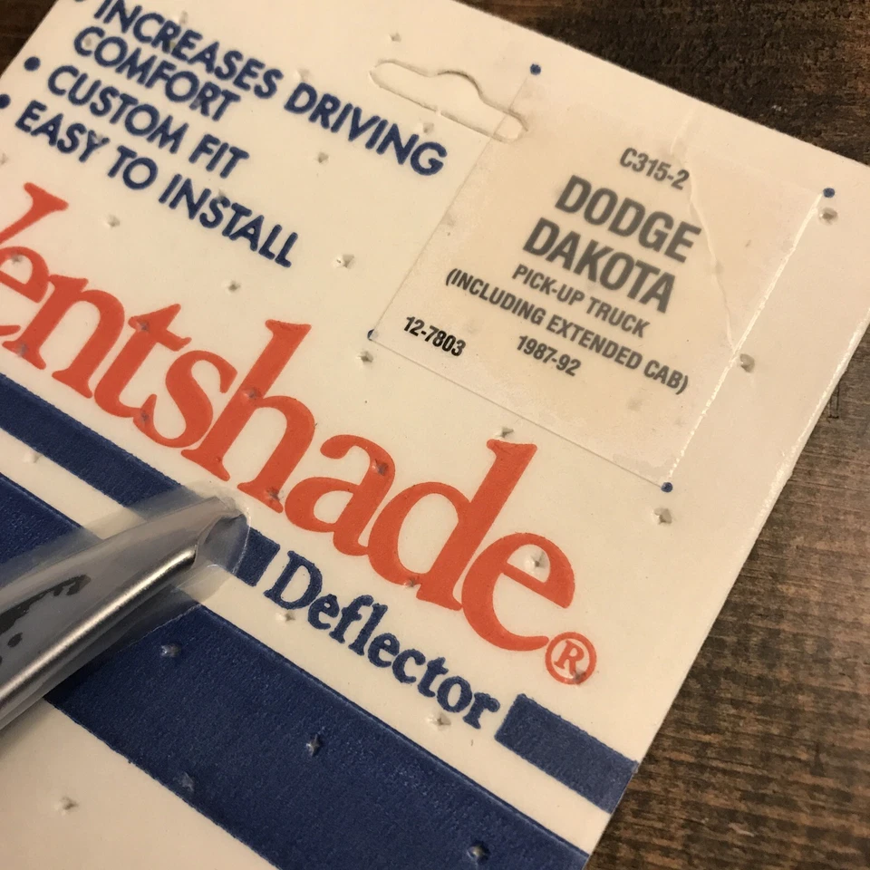 Защита от дождя 2 шт козырек на решетку окна для Dodge Dakota 87-92 новый из старых запасов C315-2 - Изображение 2 из 4