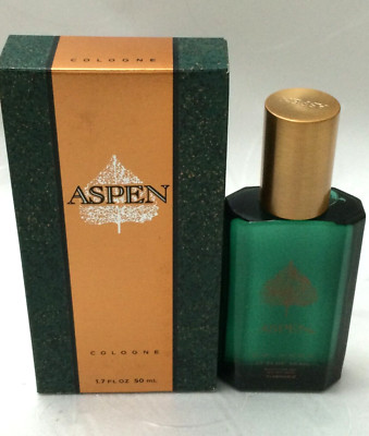 Aspen by Coty Cologne For Men  1.7 oz / 50 ml Splash -Original Formula-VINTAGE