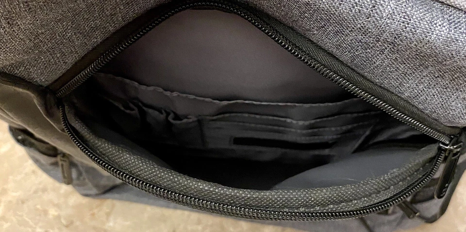 Visual Studio Live! Laptop Computer Backpack Bag Gray Black - Image 4 of 4