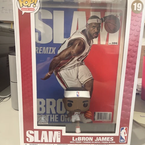 NBA SLAM LeBron James Funko Pop! Cover Figure #19 with Case