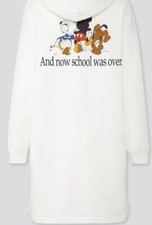 Uniqlo Disney Stories Women’s Hooded Long Sleeve Sweatshirt Dress Mickey Mouse S