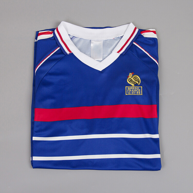 France 1998 World Cup Home Jersey Maillot Shirt Kit Zidane ...