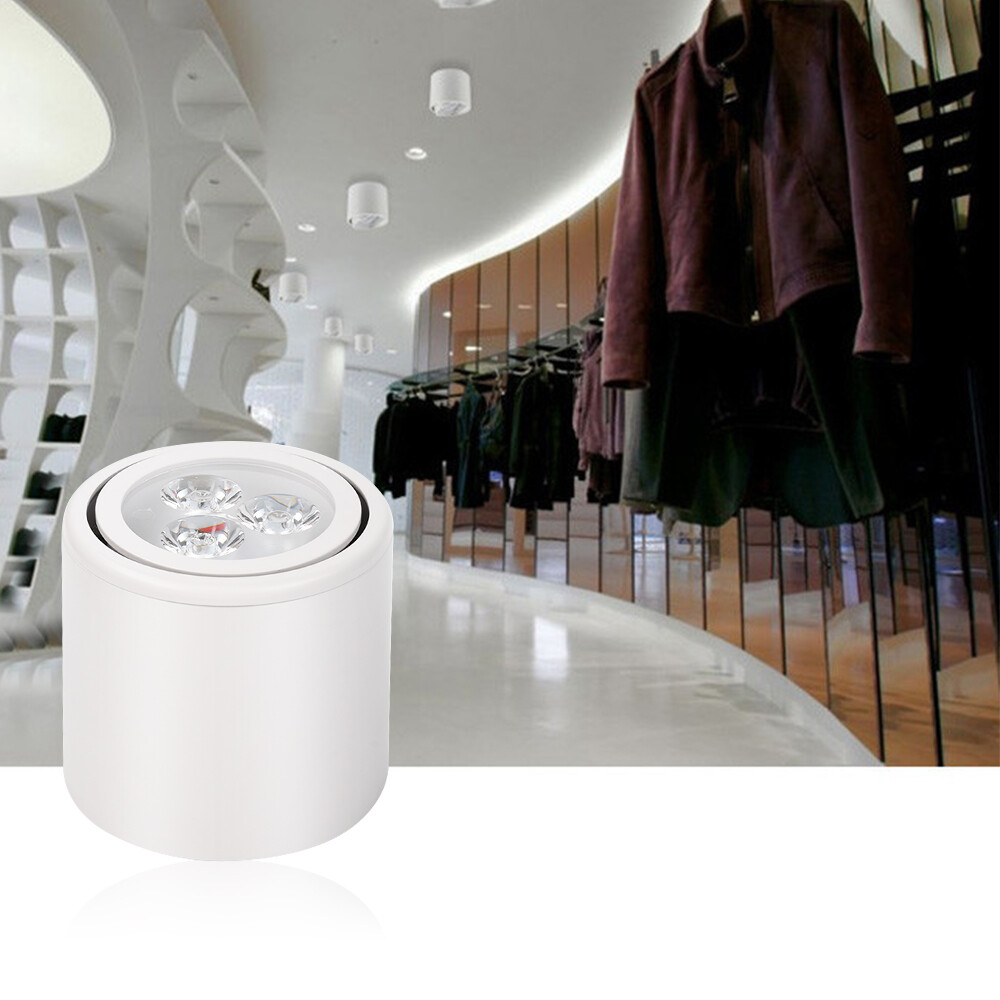 3W LED Cylinder Downlight - Dimmable, Surface Mount, Warm White Or Pure White