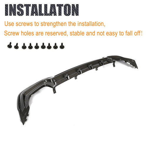 Carbon Heckdiffusor Diffusor Heckansatz für BMW 3er G20 G28 mit M-Paket 2019-20 - Picture 12 of 14