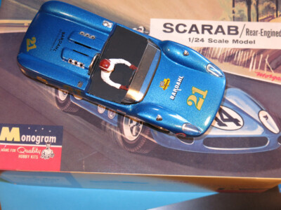 Slotcar MONOGRAM SCARAB 1/24 1960's  fährt auf Carrera Bahnen! MINT!