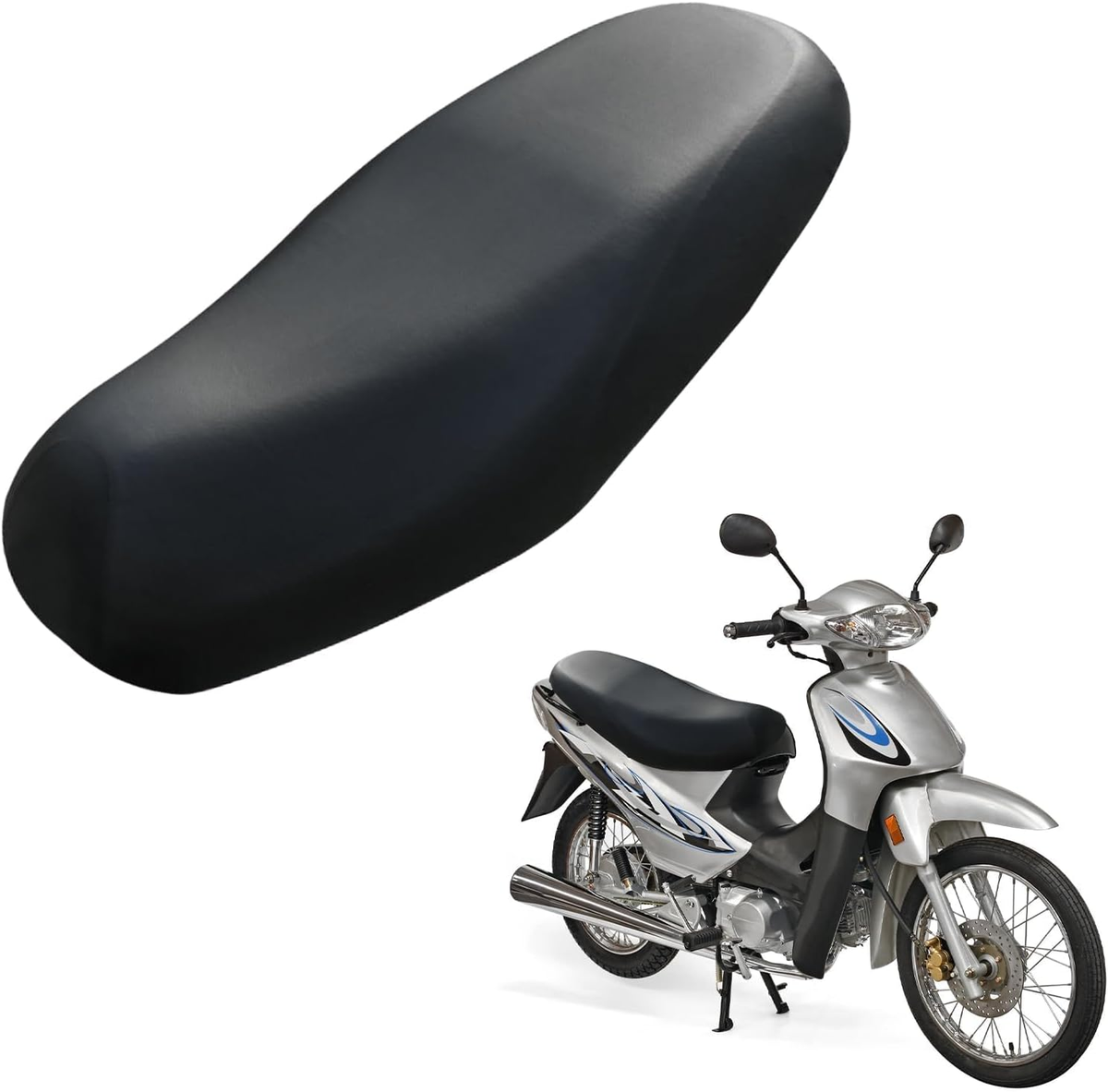 Coprisella Moto Impermeabile Universale - Pelle Sintetica Elastica - Foto 3