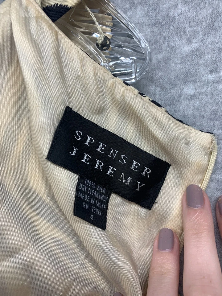 Vestido para mujer Spenser Jeremy talla 4 estampado animal, sin mangas  Foto 2 de 4