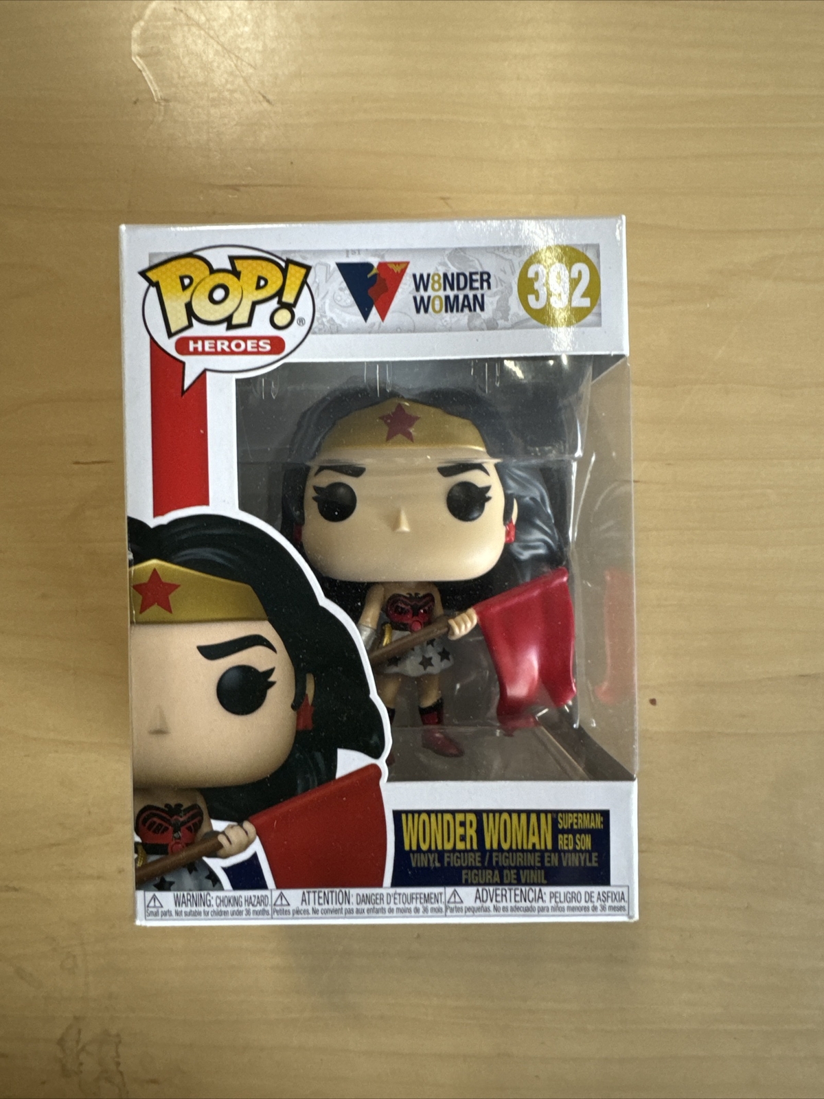 New! Funko Pop! Heroes: 80 Years Wonder Woman Red Son Vinyl Figure #392
