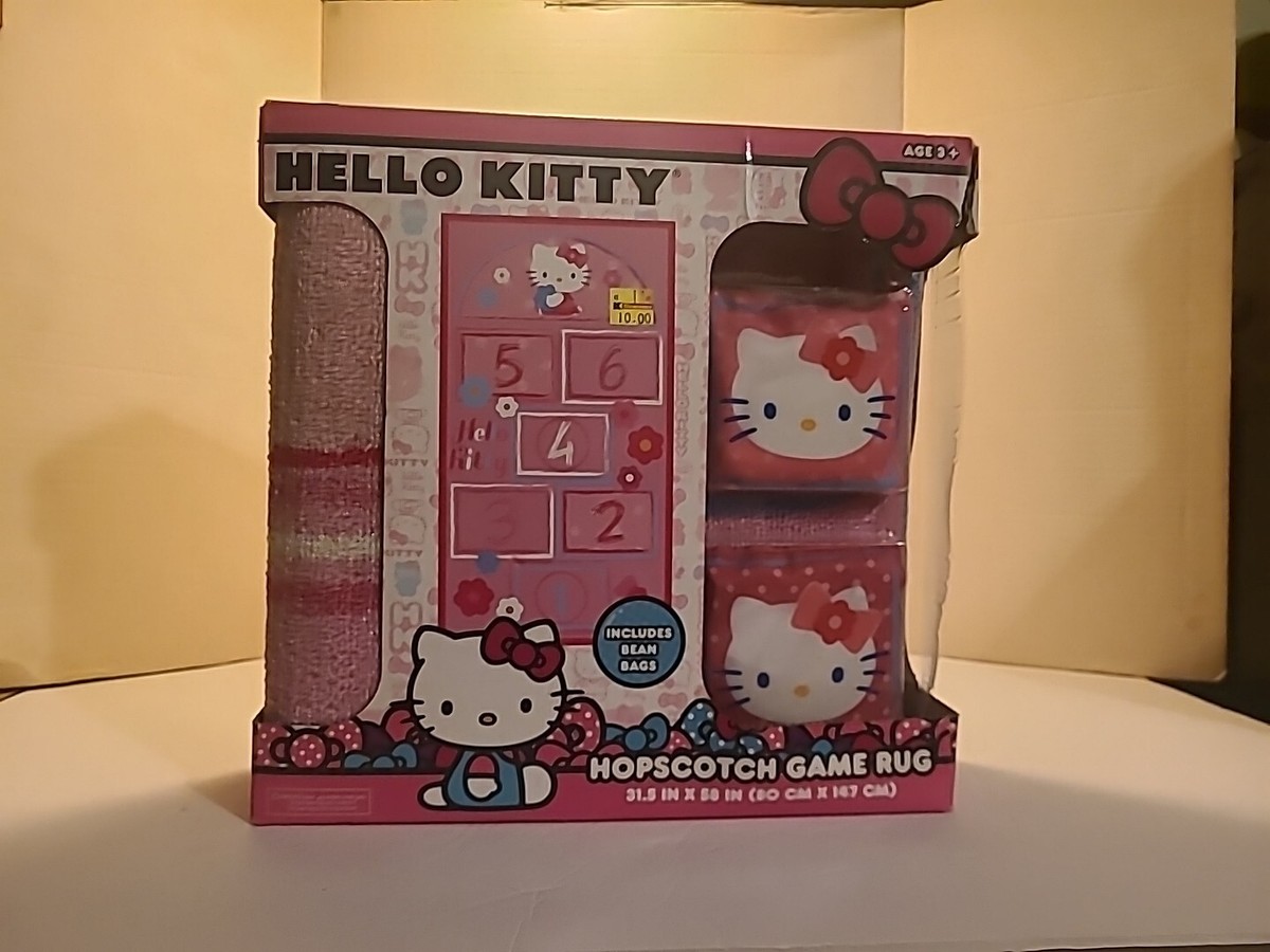2015 NEW SANRIO HELLO KITTY HOPSCOTCH GAME RUG KMART BEAN BAGS
