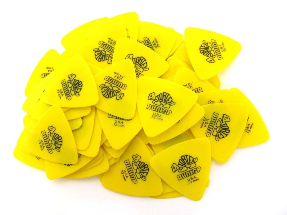 Dunlop Tortex Tri Triangle Guitar Picks 72 Pack 0.73mm 431R.73