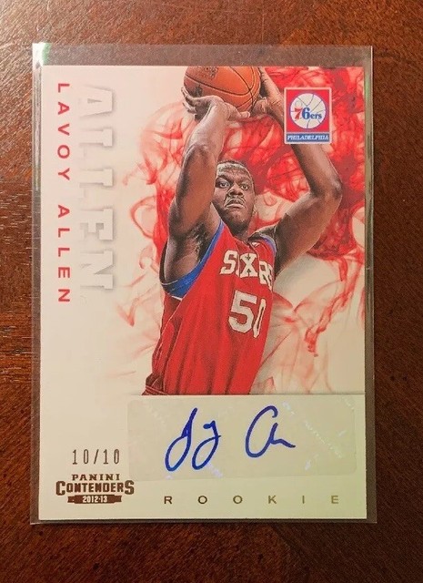 Lavoy Allen 2012-13 Contenders Silver Gold RC Auto SP #281 1/1 10/10 Rare Rookie