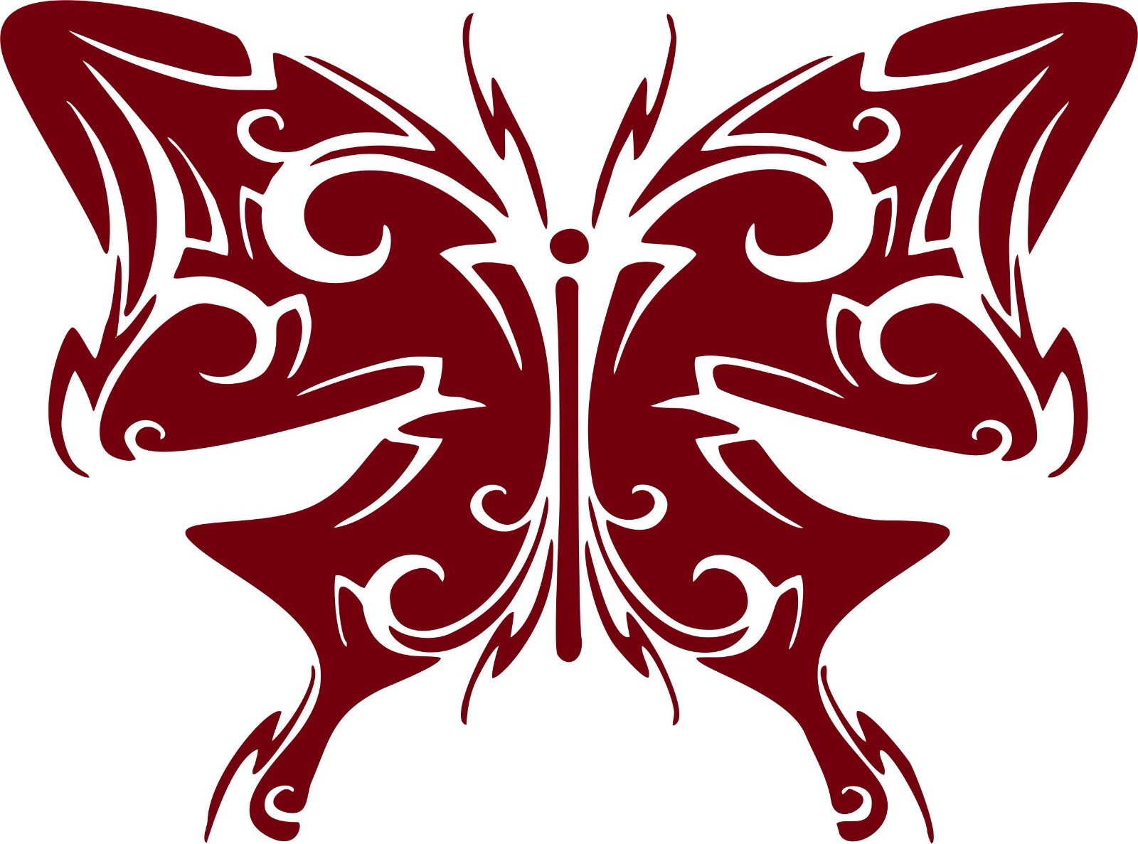 Butterfly Tribal Wings Truck Car Tattoo Window Laptop Vinyl Decal Sticker