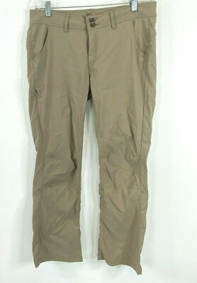 PrAna 10 Moss Khaki/Tan Outdoor Hiking Roll Up Pants