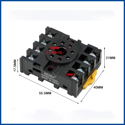 Socket Relay Base For PYF08A PTF08A PF085A 6 Pin 8 Pin 11 Pin 14 Pin -All Size - Picture 17 of 23