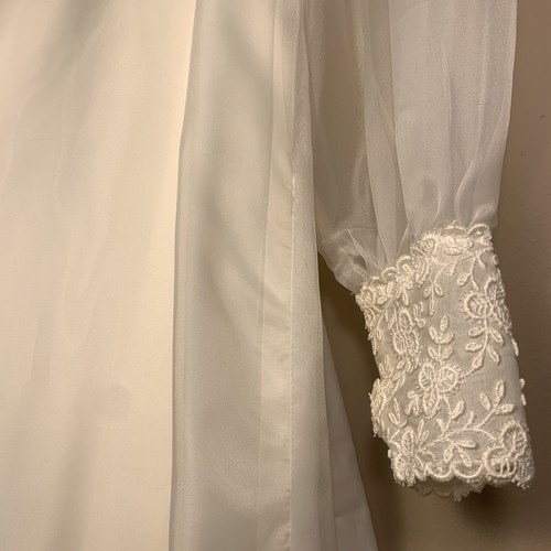 Braut Originals Vintage Hochzeit Langarm Kleid Größe 6 RN 18512 - Bild 7 von 12