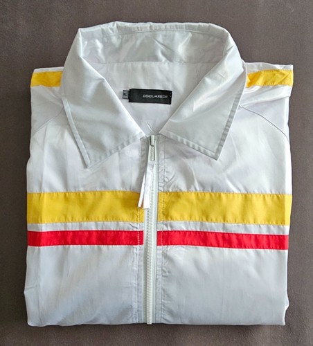 DSQUARED2 - Jacke - Blouson - Gr.: XL - Weiß (gelb/rote Streifen) - - Bild 3 von 14