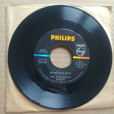 THE SERENDIPITY SINGERS Sailin Away/Beans In My Ears 7'' POP FOLK Records Vinyl