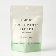 SIMPLUT Natural Toothpaste Tablet with Fluoride – Breath Freshener Whitening Tab