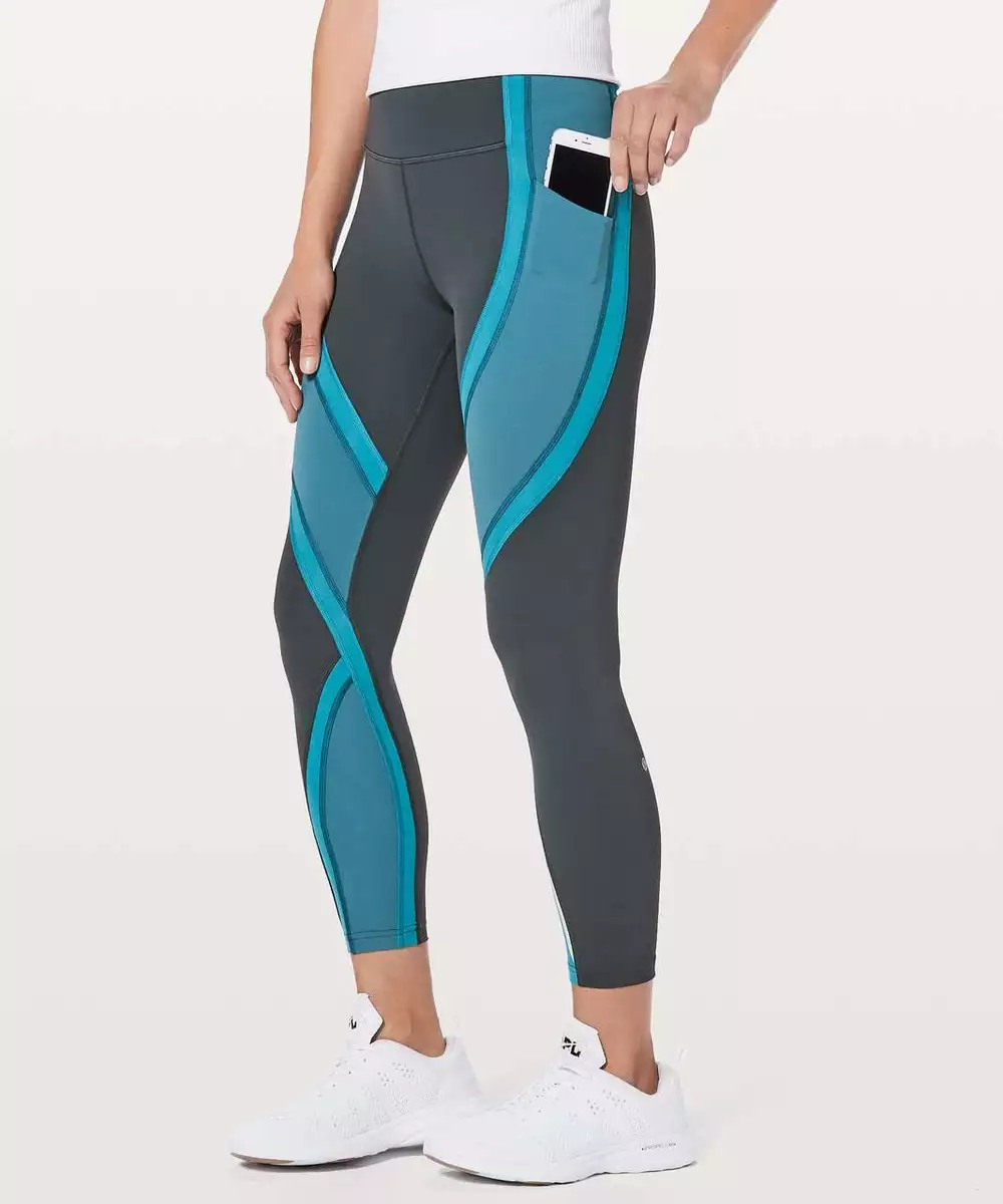 Lululemon Wild Twist 7/8 Tight *25 Gravity / Pacific Teal / Full-on  Luxtreme 6