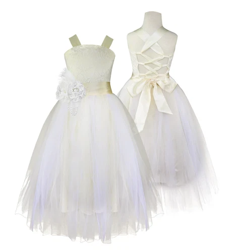 Flower Girl Dress Pageant Wedding Bridesmaid Formal Kids Party Princess Dresses - Picture 74 of 83