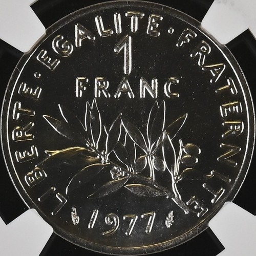 FRANCE. 1977, 1 Franc - NGC PF69 - Top Pop š„RARE PiĆ©fort (Piedfort) - Picture 5 of 5