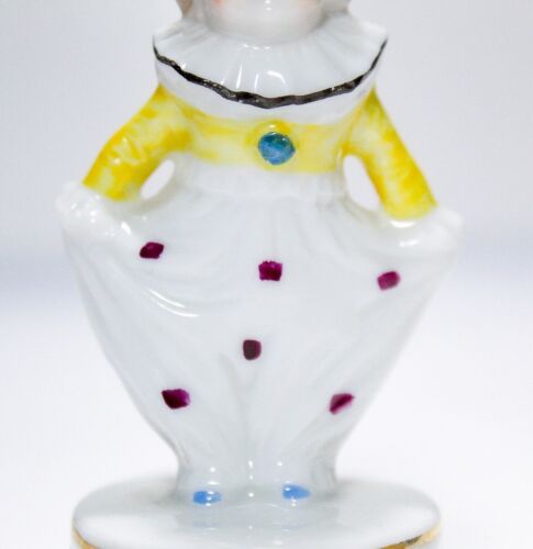 Antique Porcelain Clown Figural Motif Hand Painted Tape Dispenser RARE - Picture 3 of 9