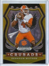 Deshaun Watson 2020 Panini Prizm Draft Picks Crusade Gold Prizm #08/10