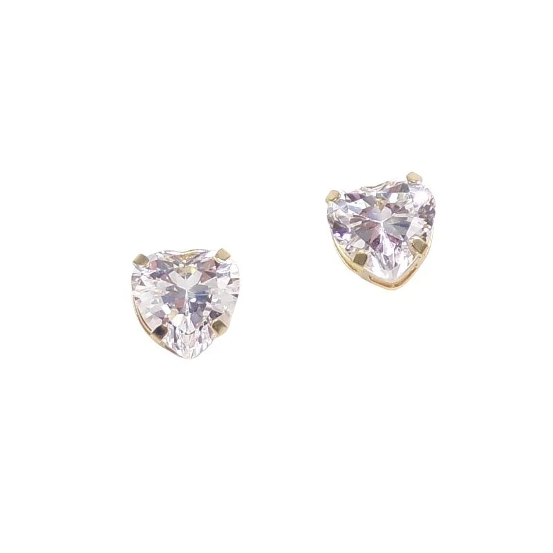 Diamonique outlet heart earrings